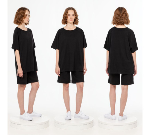 Футболка унисекс оверсайз T2, черная