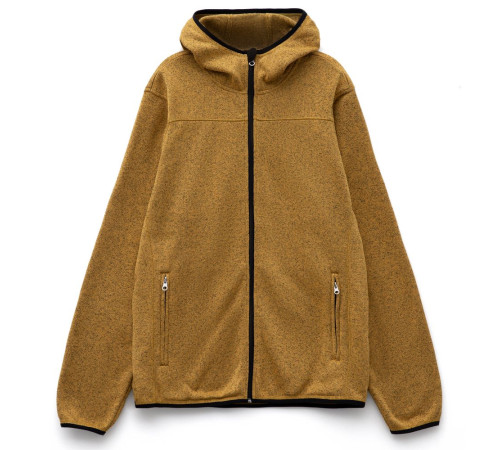 Куртка с капюшоном унисекс Gotland, горчичная