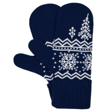 Варежки Elnik, синие с молочно-белым