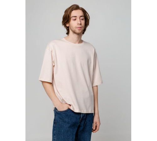 Футболка унисекс оверсайз Street Vibes, бежевая