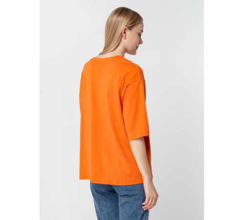 Футболка унисекс оверсайз Street Vibes, оранжевая