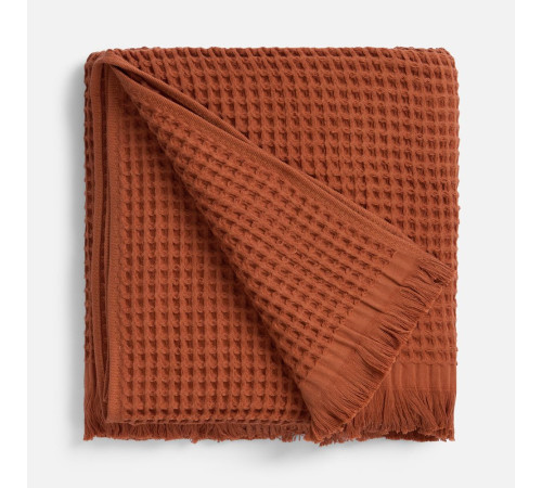 Плед вафельный Elenglect, оранжевый