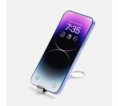 Брелок-подставка с открывалкой Virke, серебристый