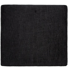 Шарф Nobilis, черный с серым меланжем