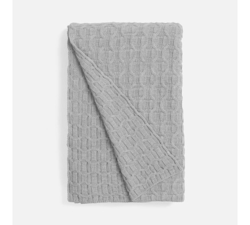 Плед Braidera, серебристо-серый меланж