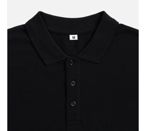 Рубашка поло унисекс Upswing, черная