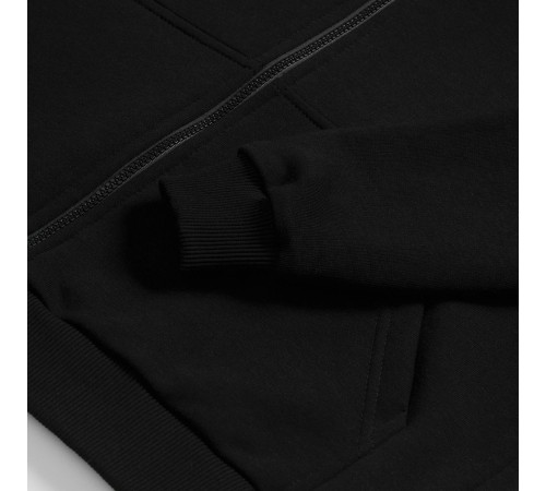 Толстовка унисекс оверсайз на молнии Zippy Terry, черная