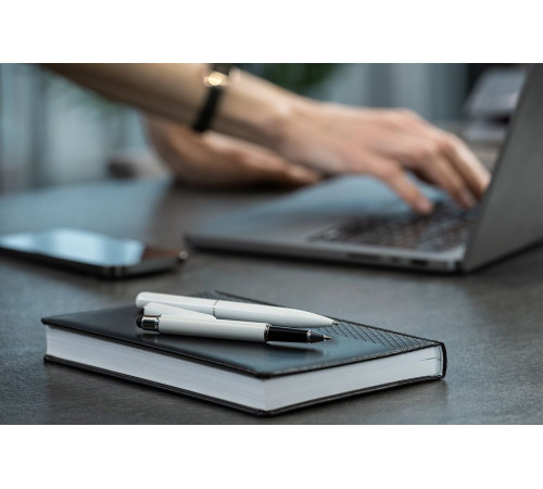 Роллер Scribo со стилусом, матовый белый