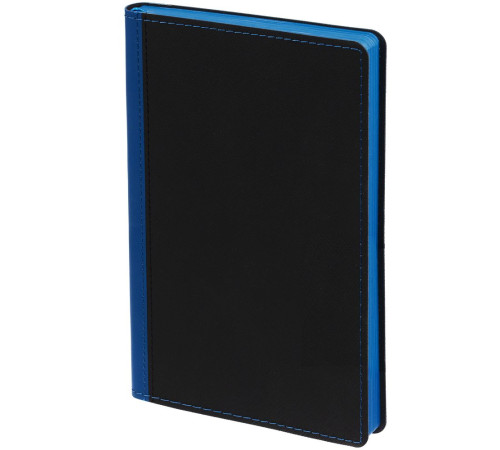 Ежедневник Nice Twice, недатированный, черный с синим