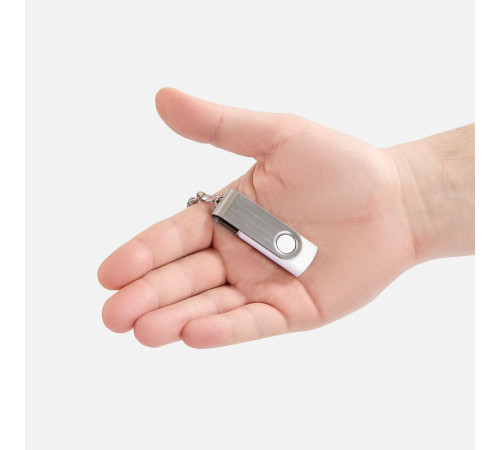 Флешка Twist, белая, 8 Гб