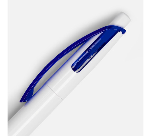 Ручка шариковая Bento, белая с синим