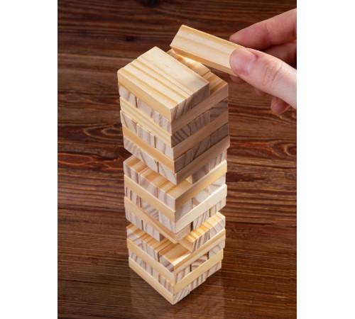 Игра «Деревянная башня мини», неокрашенная
