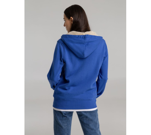 Толстовка унисекс на молнии Sherpa 280, ярко-синяя