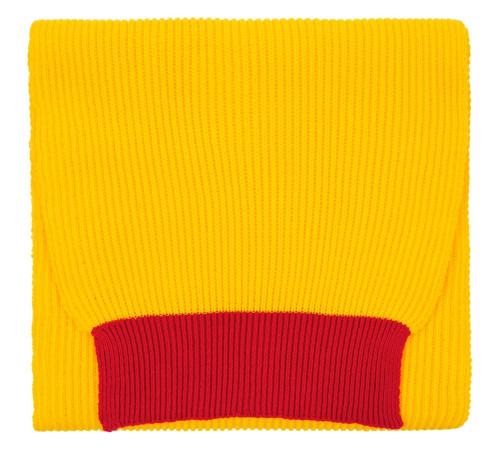 Шарф Snappy, желтый с красным