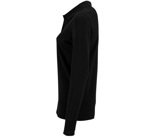 Рубашка поло женская с длинным рукавом Perfect LSL Women, черная