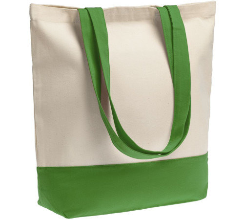 Холщовая сумка Shopaholic, ярко-зеленая