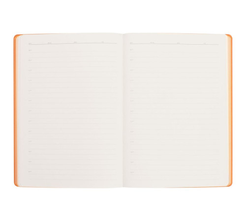 Ежедневник Flexpen Black, недатированный, черный со светло-оранжевым