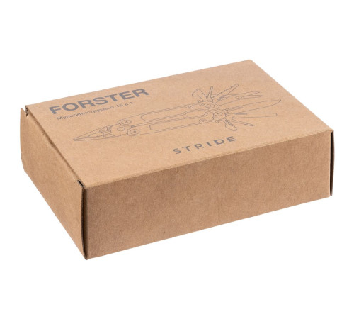 Набор Forster: мультиинструмент, фонарик, огниво, черный