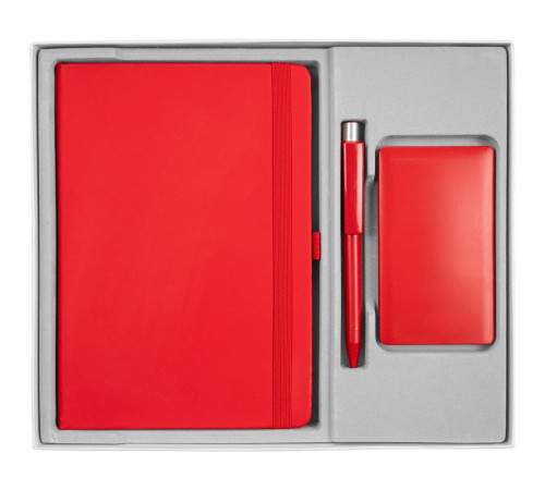 Коробка Overlap под ежедневник, аккумулятор и ручку, ver.2, белая