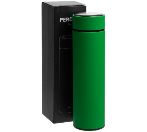 Термос с ситечком Percola, зеленый