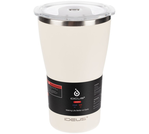 Термостакан Sapporo, белый (молочный)