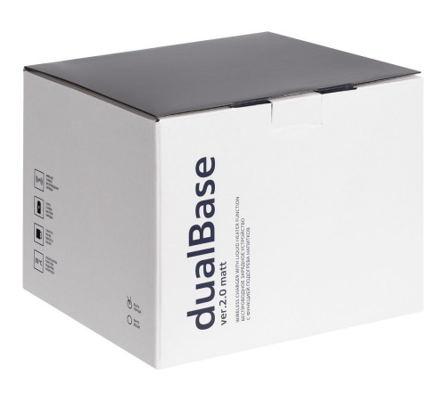 Кружка с подогревом и беспроводной зарядкой Dual Base ver. 2.0 Matt, белая