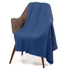 Плед Bambolay, синий (черника)