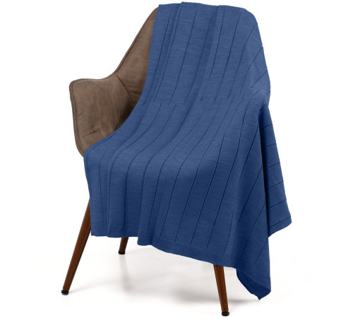 Плед Bambolay, синий (черника)