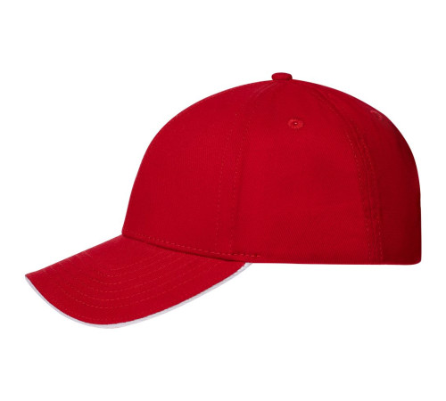 Бейсболка Spiker, красная с белым