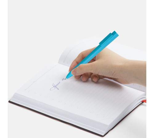 Ручка шариковая Swiper SQ Soft Touch, голубая