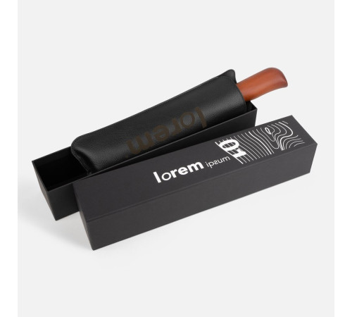 Зонт складной Cloudburst в подарочной упаковке, черный