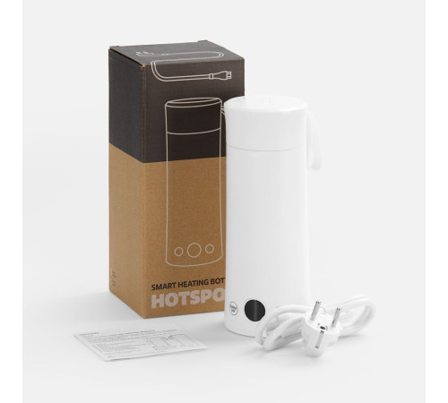 Смарт-бутылка с подогревом жидкости Hotspot, белая