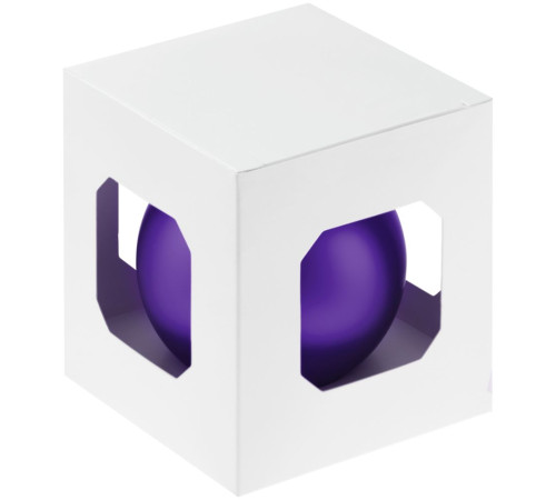 Елочный шар Finery Matt, 8 см, матовый фиолетовый