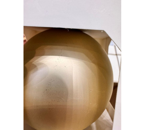 Оформительский шар Finery, 8 см, матовый золотистый