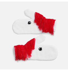 Варежки «Игогошки», с красной гривой