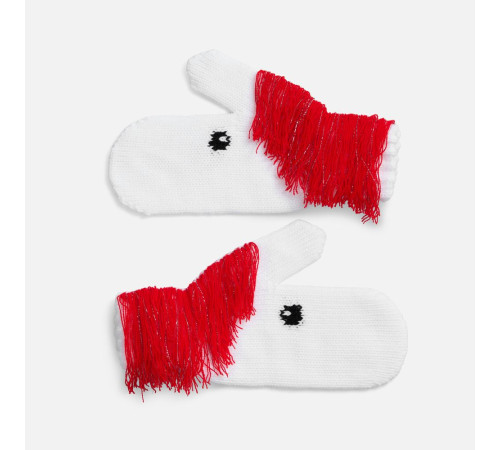 Варежки «Игогошки», с красной гривой