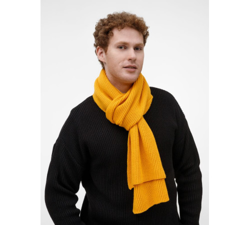 Шарф Nobilis Mono, желтый (медовый)