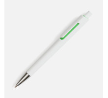 Ручка шариковая Dominanta, белая с зеленым