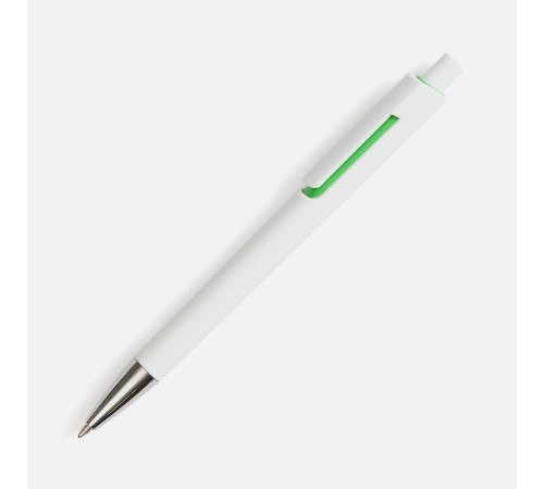 Ручка шариковая Dominanta, белая с зеленым