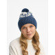 Шапка Wintertude, синяя с белым