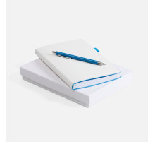 Набор White Shall, бело-голубой