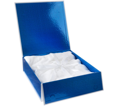 Коробка складная Gallant, L, белая с синим