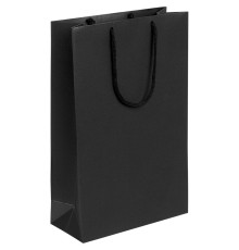 Пакет бумажный «Блеск», средний, черный
