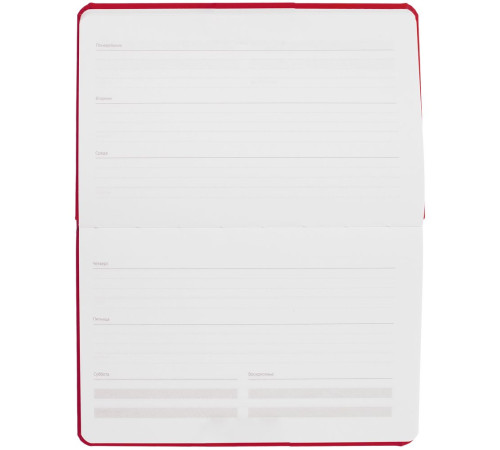 Еженедельник Urban, недатированный, красный