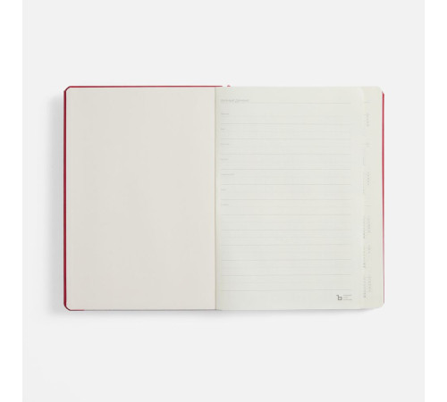 Ежедневник Urban Metal, недатированный, красный