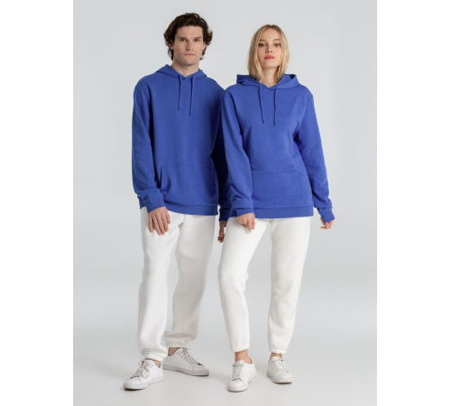 Толстовка с капюшоном унисекс Hoodie, ярко-синий меланж