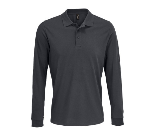 Рубашка поло с длинным рукавом Prime LSL, темно-серая