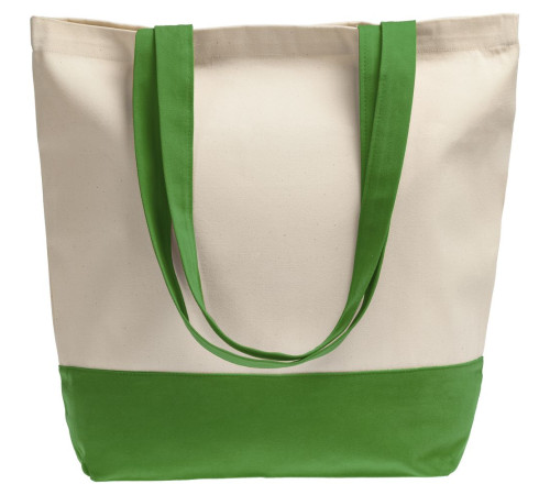 Холщовая сумка Shopaholic, ярко-зеленая