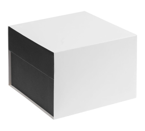 Кофейная пара Select, белая с серебристой отводкой