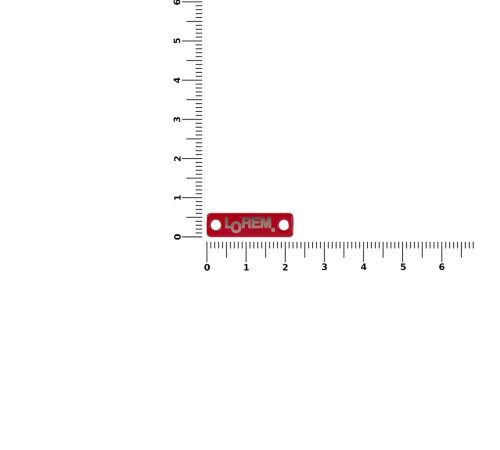 Шильдик металлический Alfa Liten, красный
